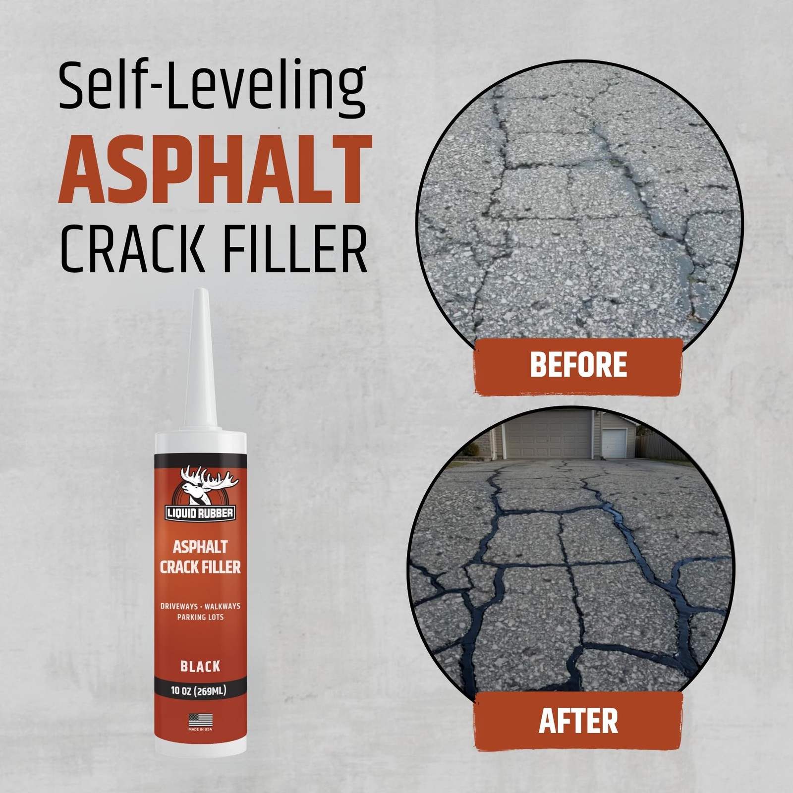 Liquid Rubber Asphalt Crack Filler – Professional-Grade Self-Leveling Waterpr…