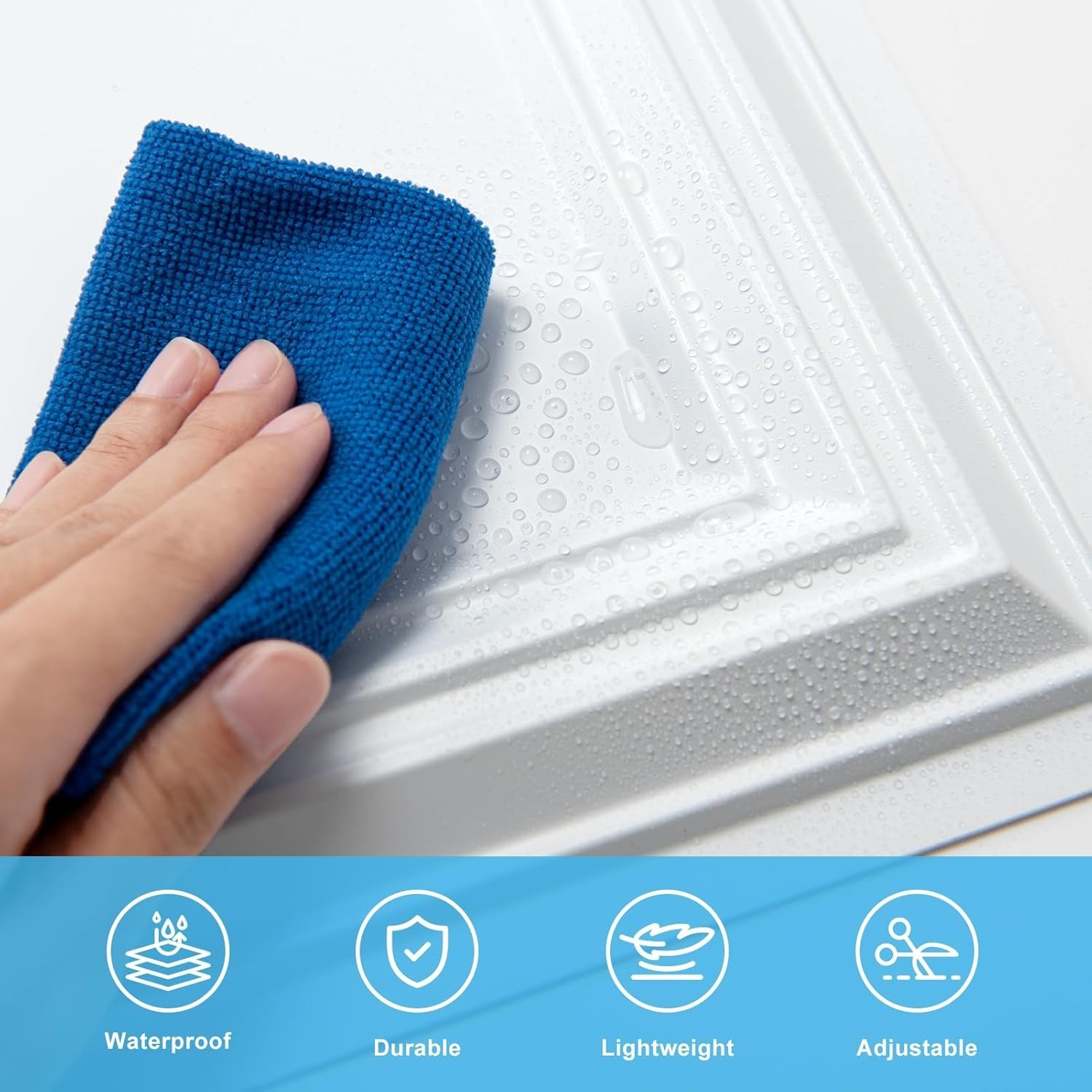 Drop Ceiling Tiles 48×24, Decorative PVC Ceiling Panels, Waterproof Rustproof…