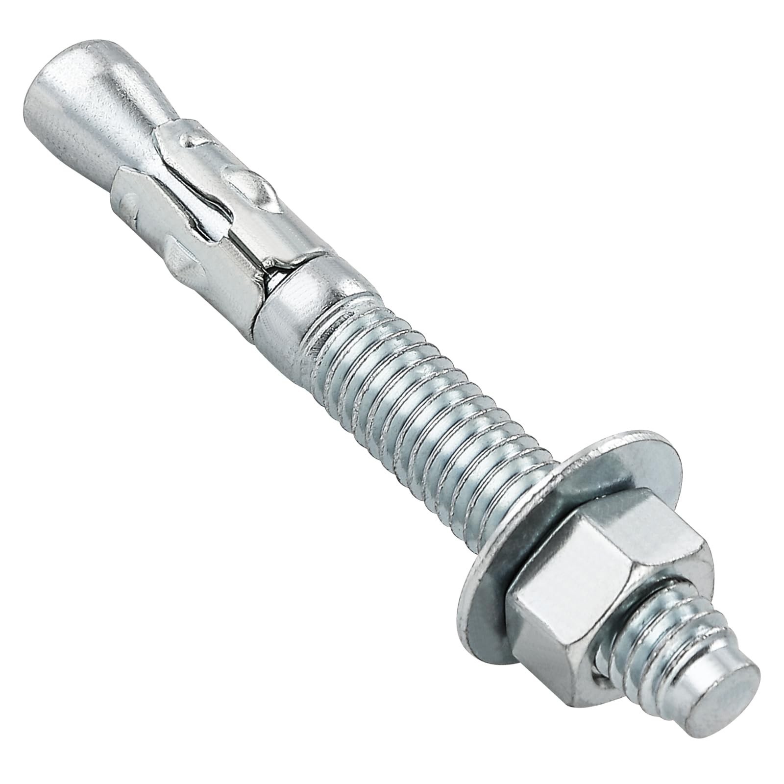 Wensilon 1/4×1-3/4″ 30Pcs Inch Standard Fasteners for Heavy-Duty Zinc Wedge A…