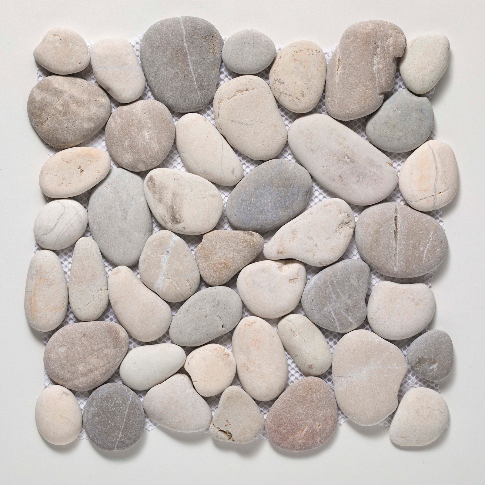 Cruz Bay Studio XP3PA Classic Pebble – 11″ x 11″ Pebble and Rock – Grey / White