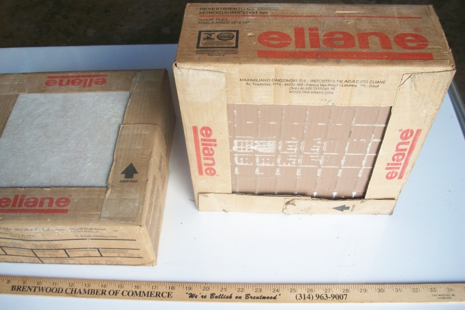 (NOS) ELIANE Floor & Wall Tile 12×12″ Sierra Bone 2 Boxes Of 16 (32+ 4 Extra)