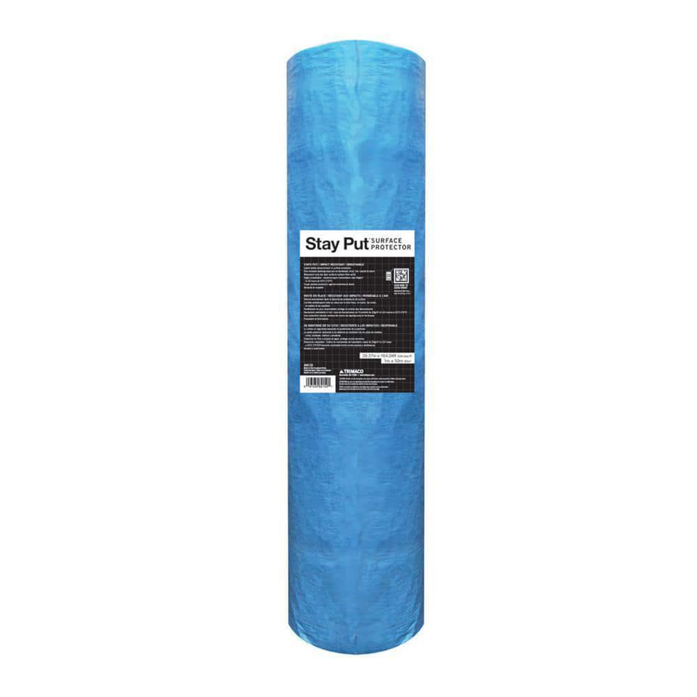 Stay Put Surface Protector 3.2 ft. x 164 ft Lightweight Reusable Easily Adheres