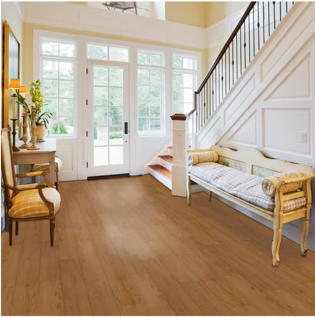 ACHIM Sterling 2.0 Medium Oak 6in x 36in Peel & Stick Vinyl Plank 15 sqft floor