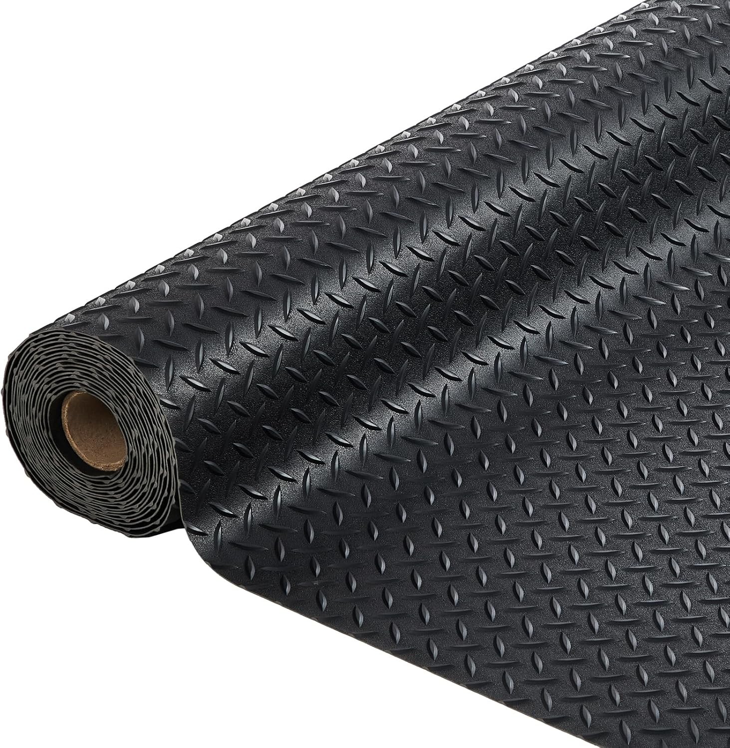 2.8mm x 4ft x 6ft Garage Floor Mat Diamond Plate PVC Garage Mats Flooring Roll