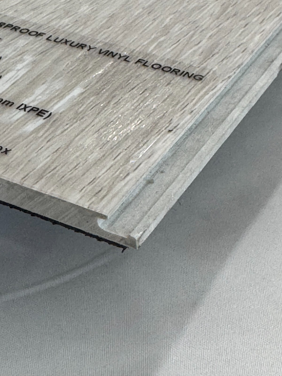 SPC Luxury Vinyl Click Flooring Plank Waterproof w/pad 1.5mm IXPE SAMPLE 005