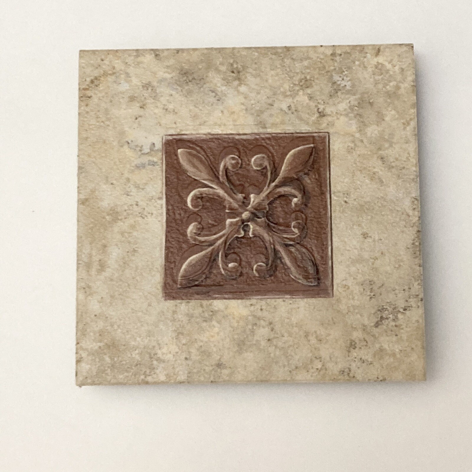 6″ x 6″ Deco Stone ROMANESQUE Accent Vinyl Wall Floor Tile Self Stick Groutable