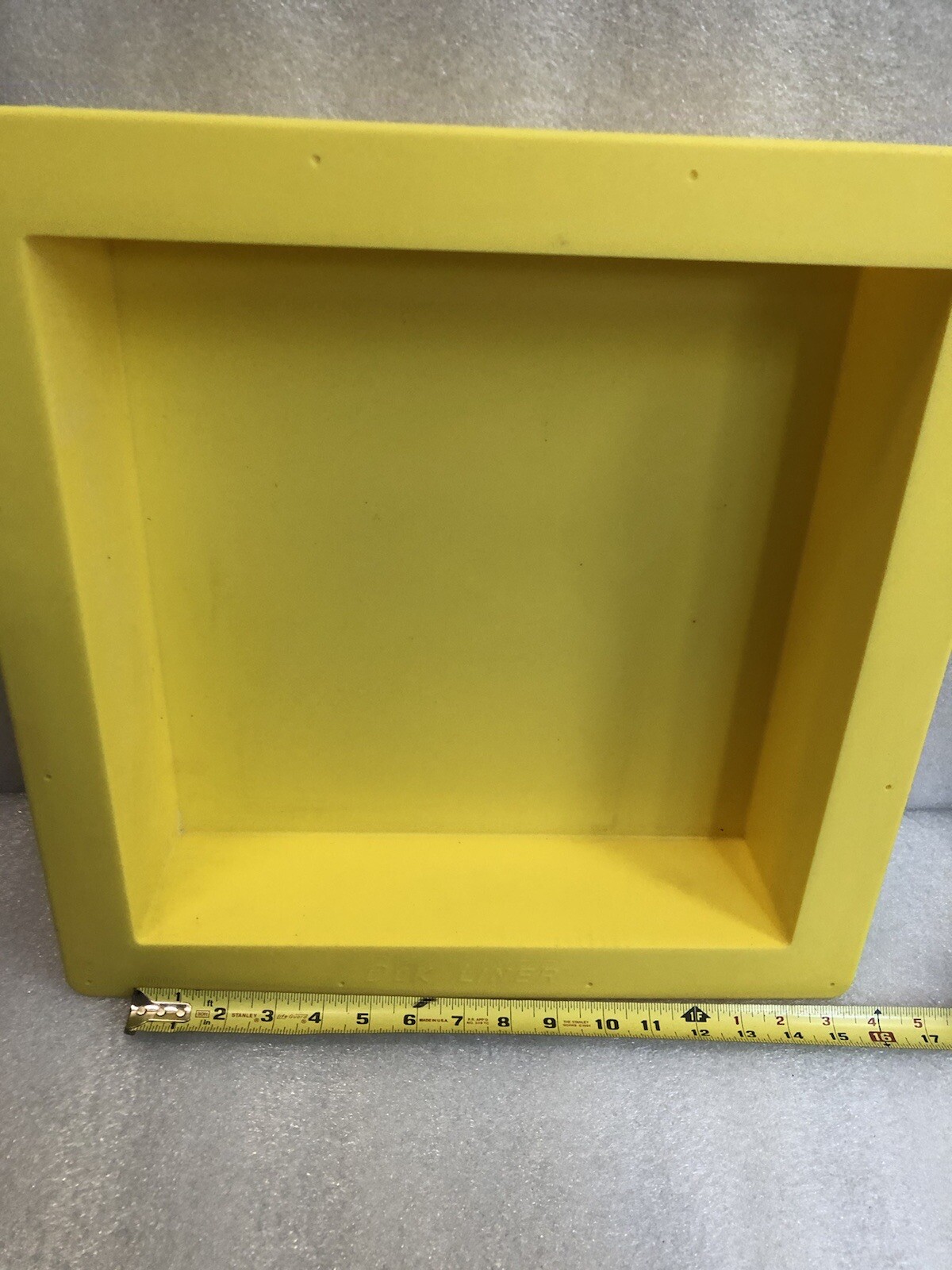 Yellow Duk Liner Shower Bath Niche Frame Plastic Tile Base 14″ x 14″ x 3.5″