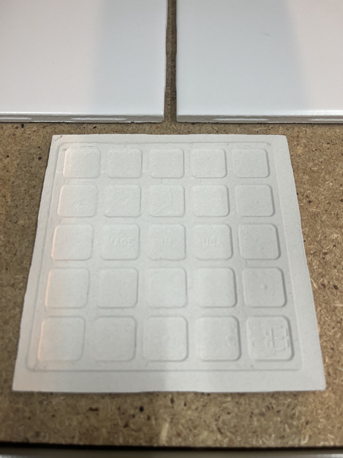 5 Pcs – Vintage Regal Tile ICE WHITE MATTE NOS 4-1/4″ x 4 1/4″ M111
