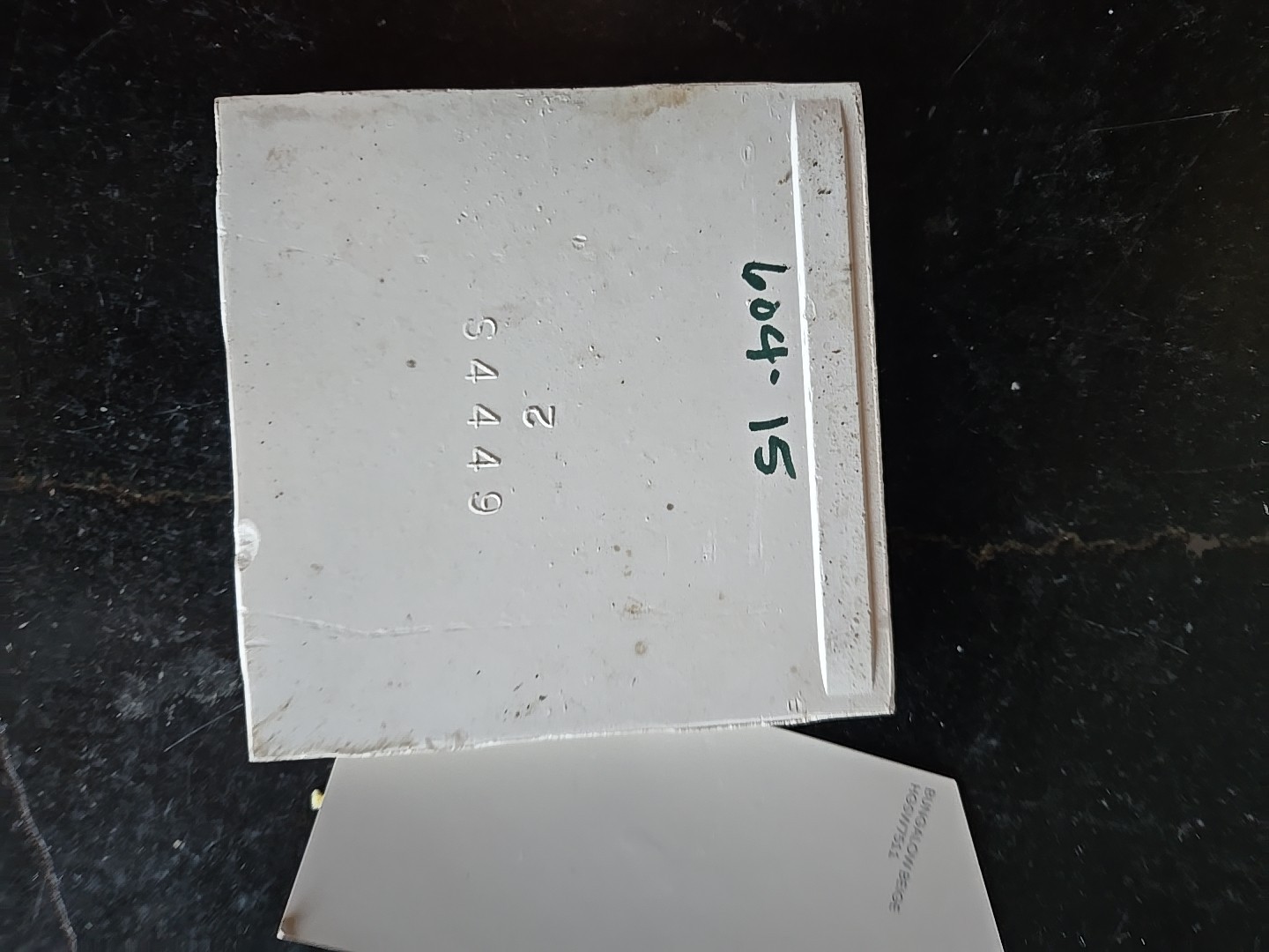 Vintage S 4 1/16″ Bullnose Self Spacing Light Tan Tile NOS