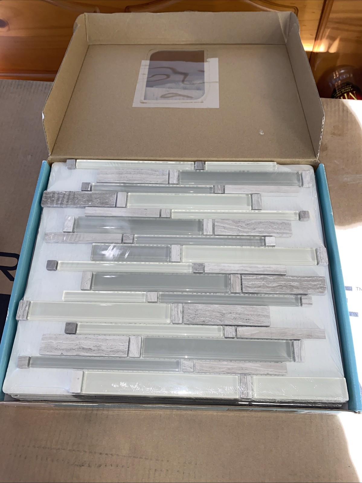 Golden Select Sierra glass and stone mosaic wall tiles 5 sheets per box