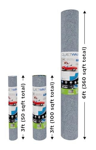 QuietWalk Underlayment 100 sq ft – 3mm Laminate & Hardwood Floor Sound Barrier
