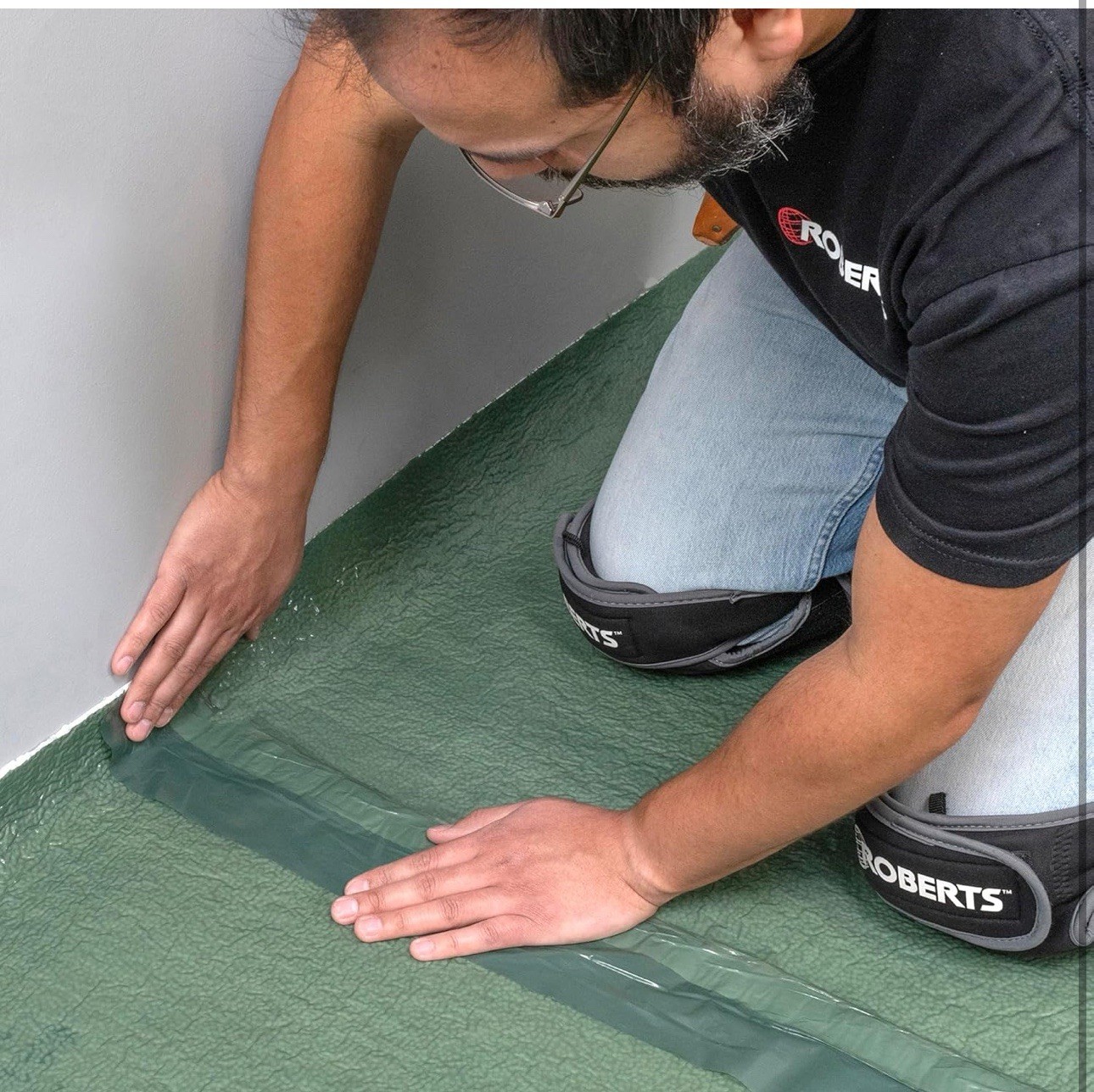 ROBERTS First Step Premium Underlayment – 100 sq. ft. Roll – 40″ x 30′ x 2 mm