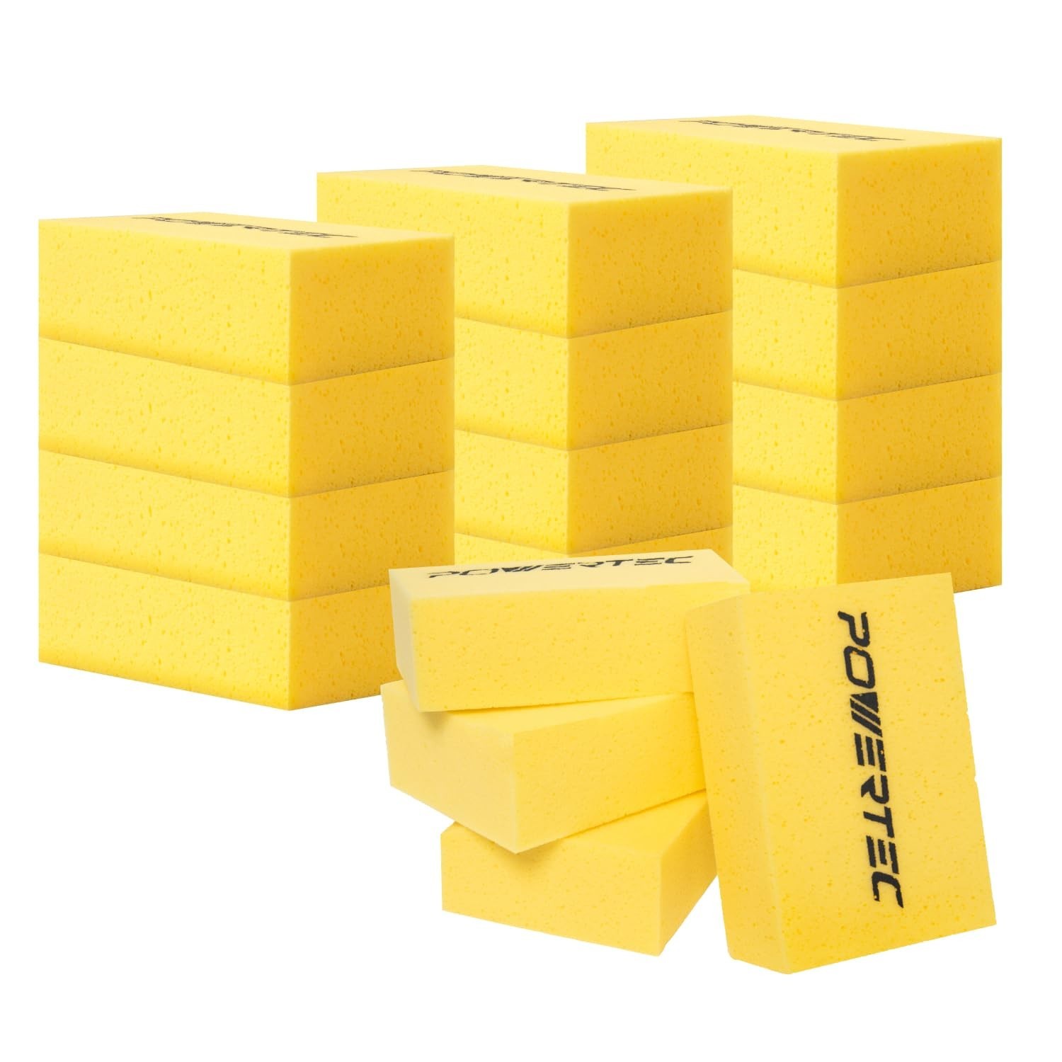 POWERTEC Large Square Grout Sponge Professional Tile Grout Removal Cleaning