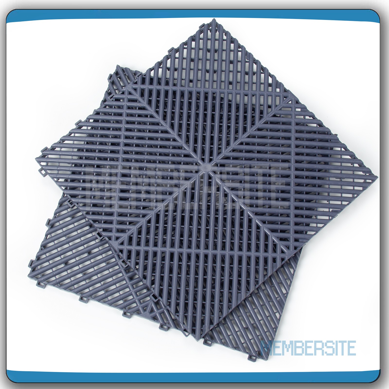 25 Packs Interlocking Garage Floor Tiles 15.75” x 15.75” Vented Water Drainage