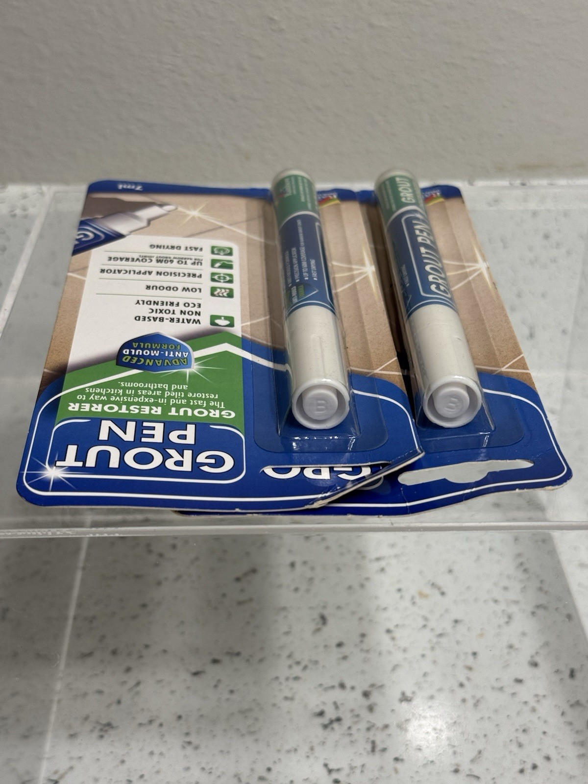 Grout Pen White Tile Paint Marker: Waterproof Tile Grout Colorant 2 Sealed Pens