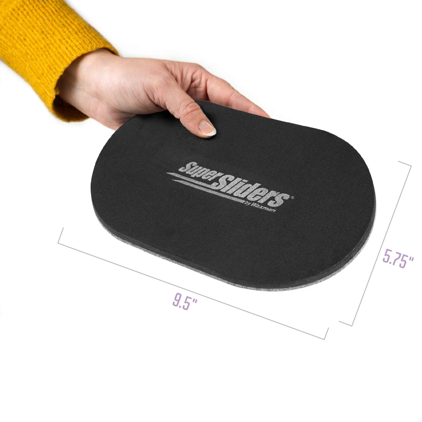 Super Sliders 9 1/2” x 5 3/4” Reusable XL Heavy Furniture Sliders, F