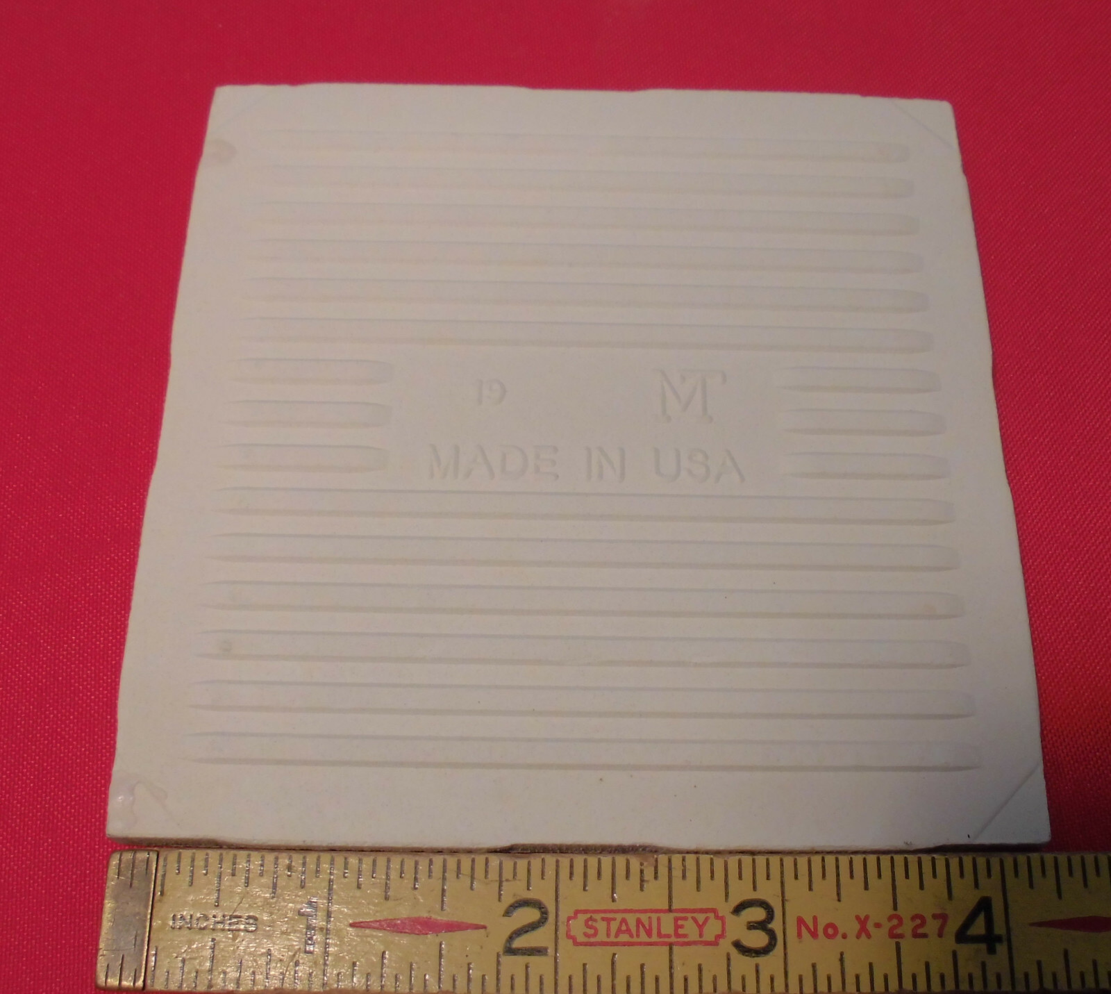 1 pc. Desert Shell- Off White 4-1/4″ Bumpy Matte Ceramic Tile by Monarch Tile Co