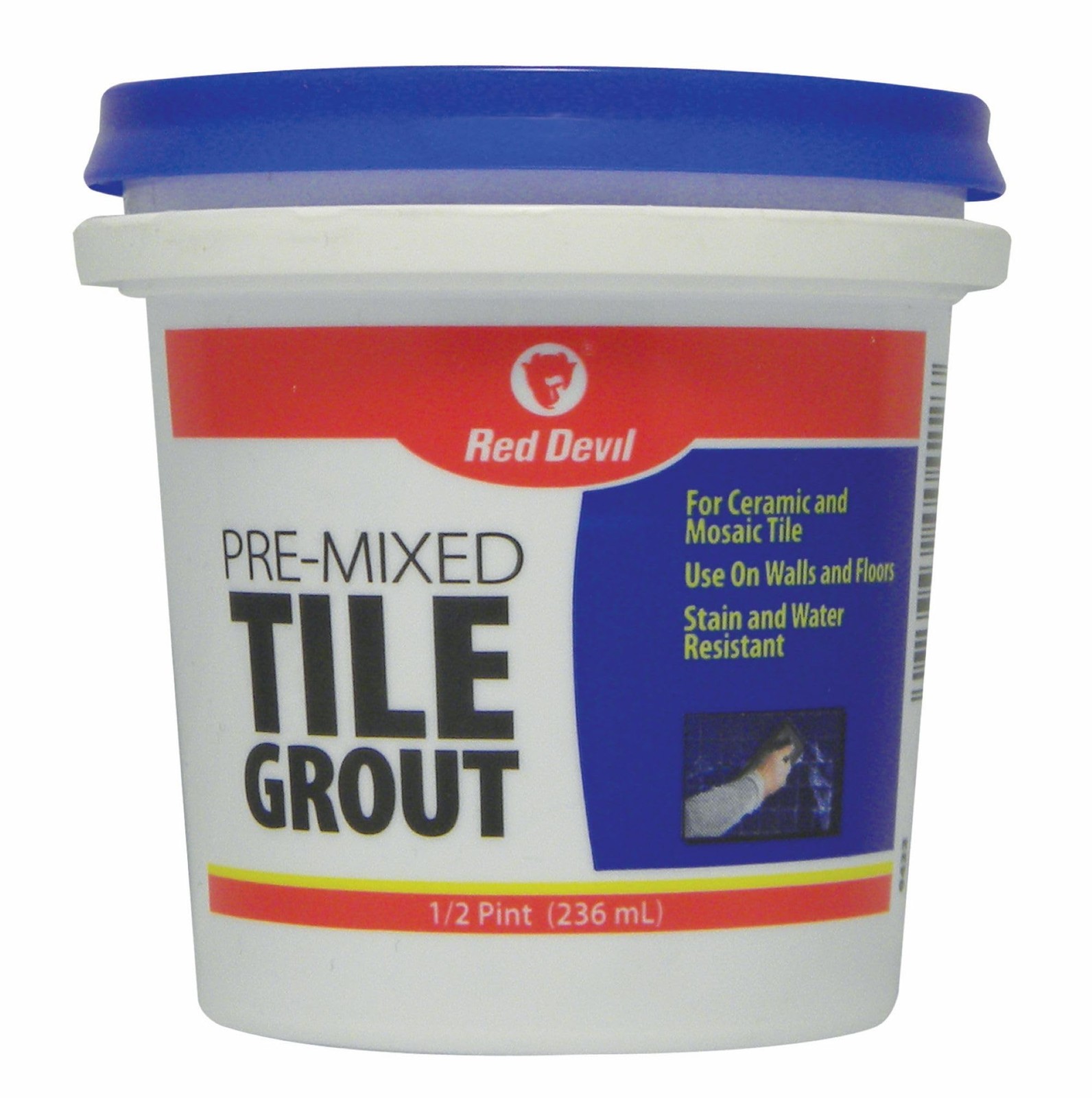 Red Devil 0422 Pre-Mixed Tile Grout – Professional Quality, 8 fl oz, White