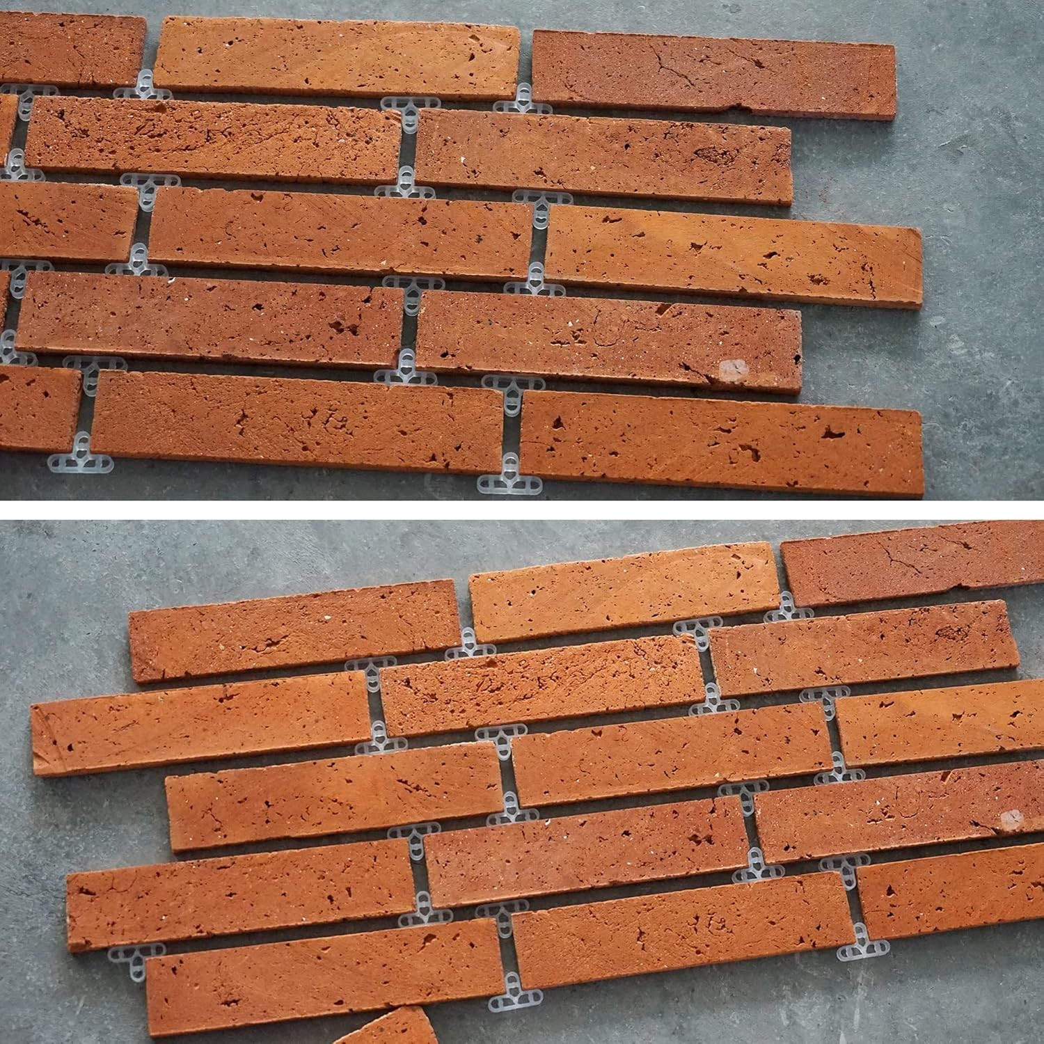 10mm 3/8 inch 100pcs Bricklaying Spacer Brick Wall 1 PCS, Transparent Color