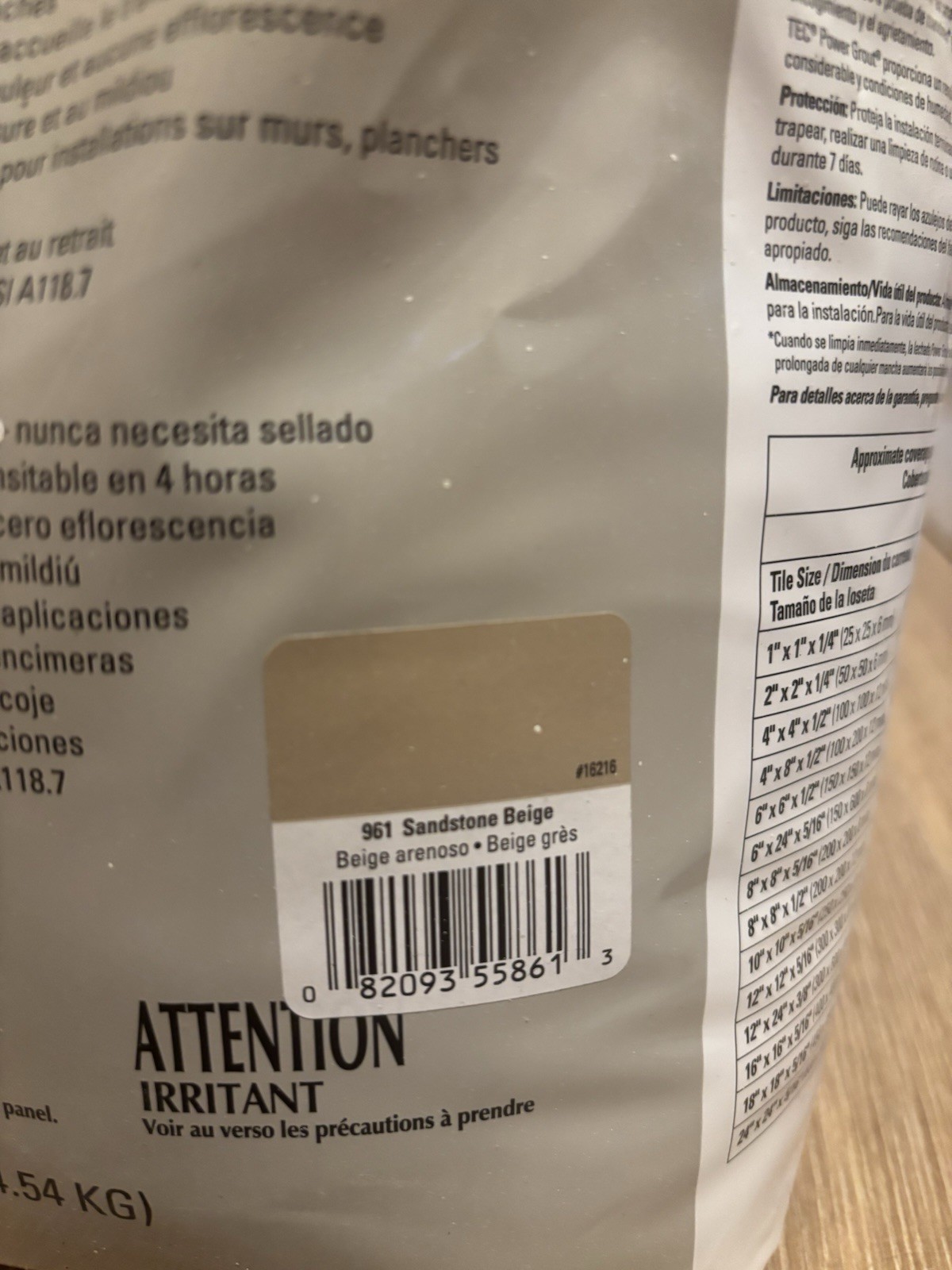 TEC® Power Grout 550 Sandstone Beige
