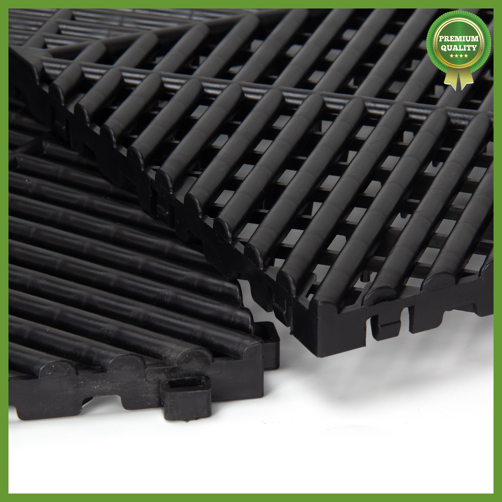50X Interlocking Garage Floor Tiles Modular Mat 15.75″x15.75″ Drainage Deck Tile