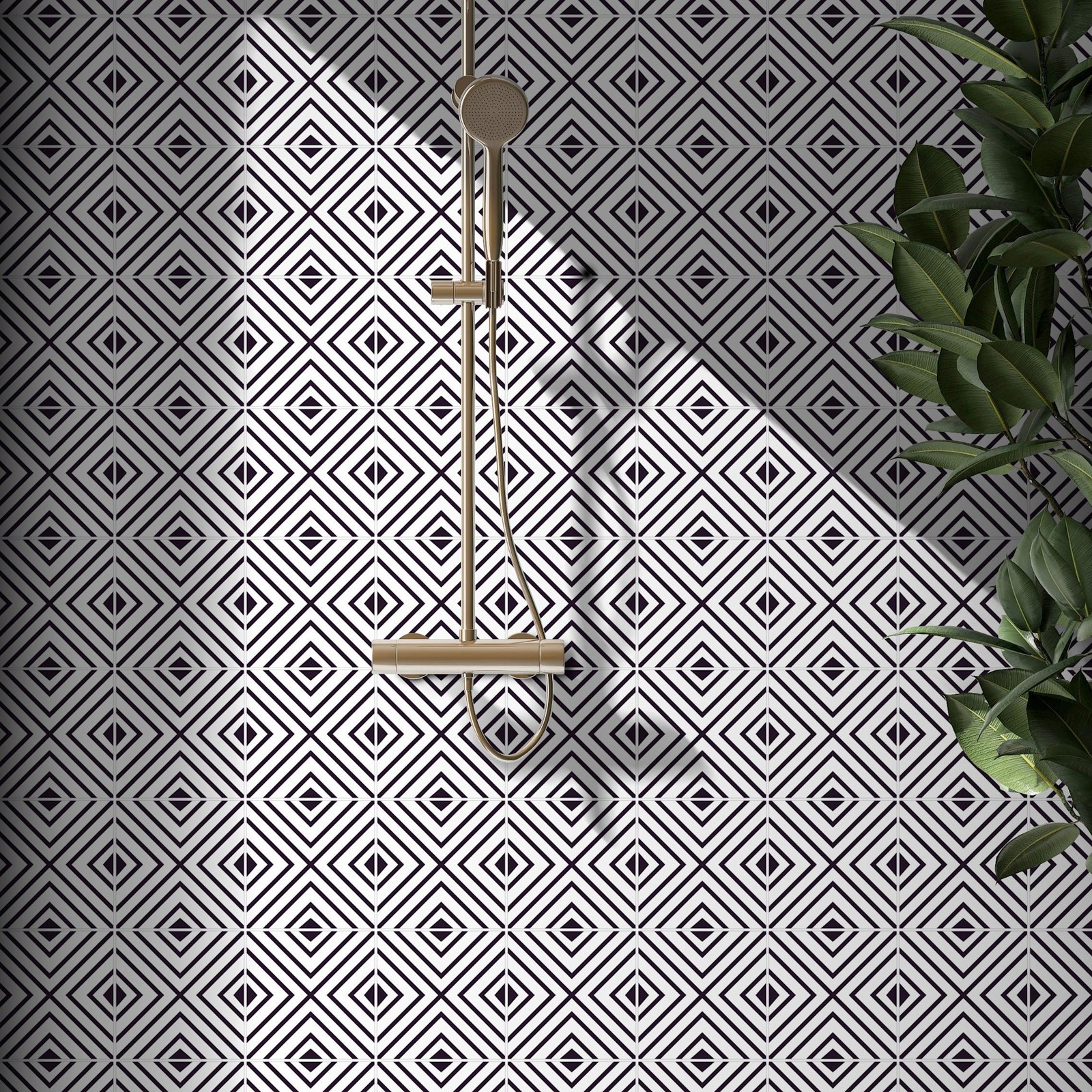Ackland AKNPTAMA8X8M-PL Amara – 8″ x 8″ Porcelain Encaustic Floor – Estara