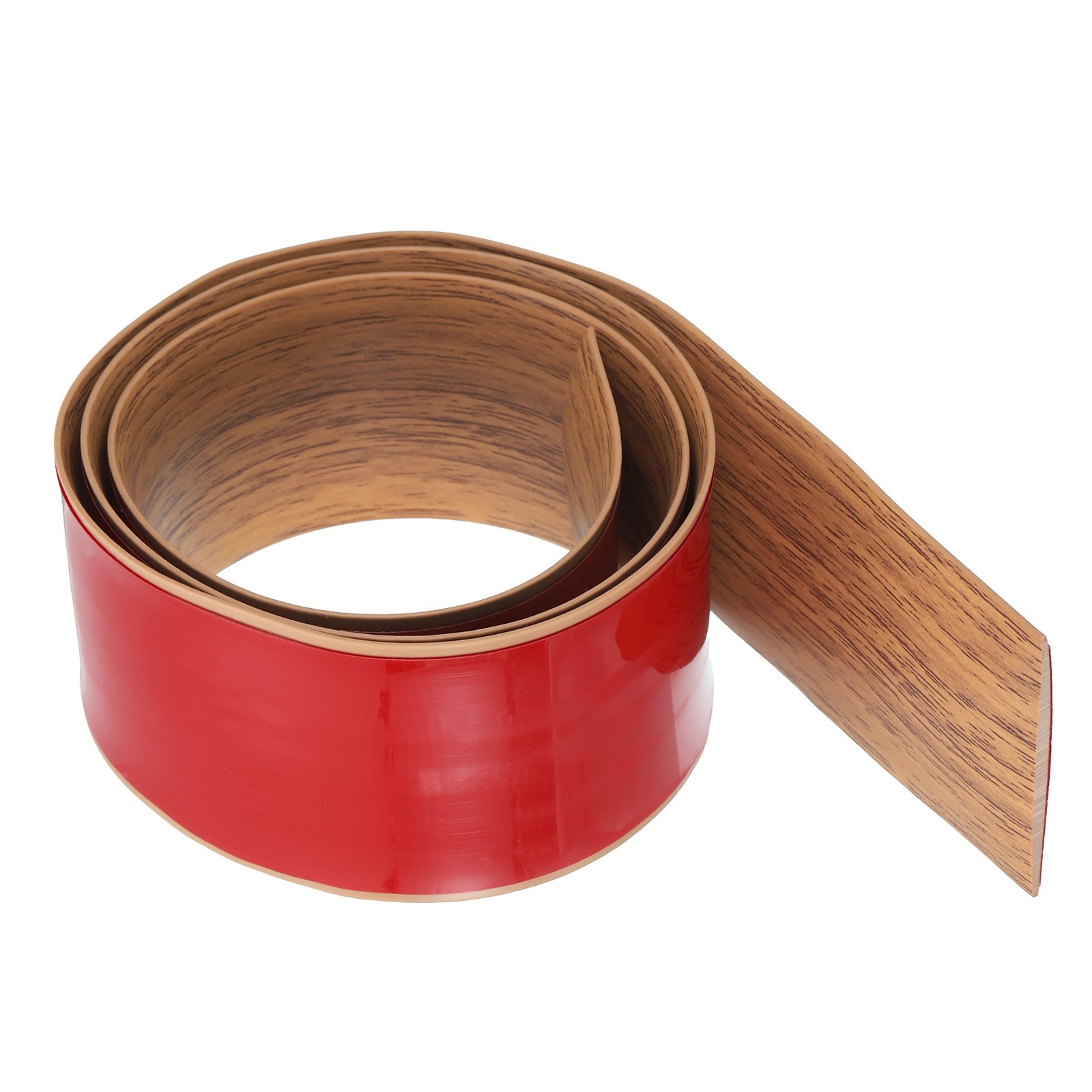 3.28Ft x 2″ Floor Transition Strip, Vinyl Floor Cover Strips, Brown Wood Grain
