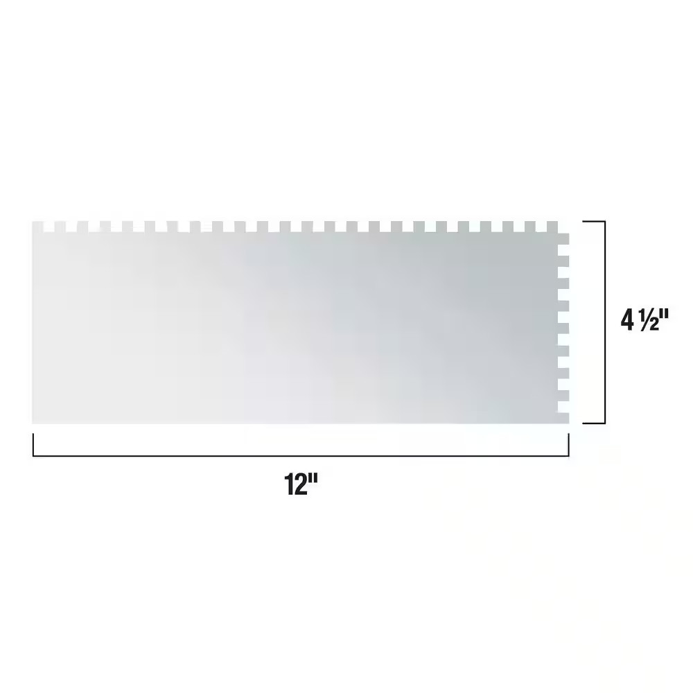 1/4 In. X 1/4 In. X 1/4 In. Stainless Steel Blade for Tile and Plank Flooring Sq