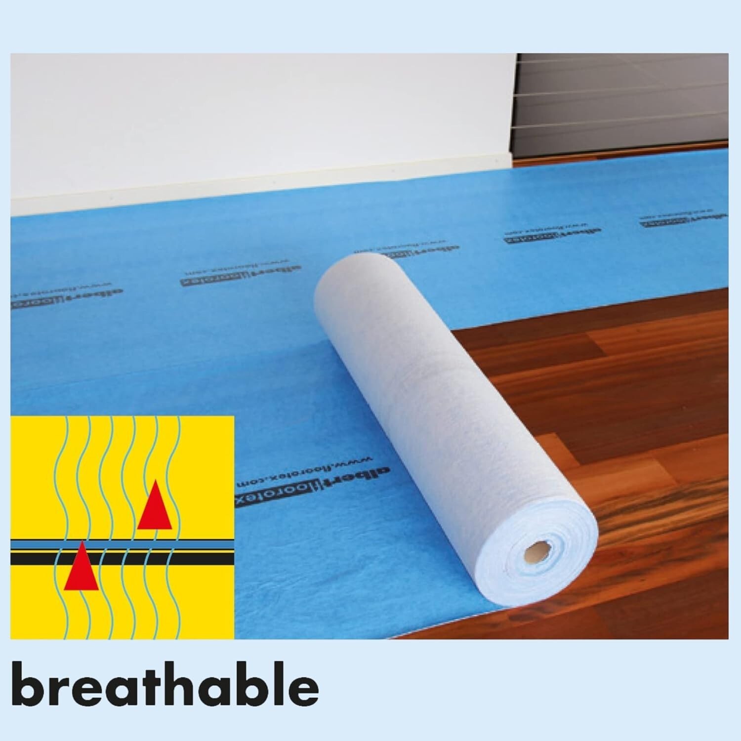 Floorotex Temporary Floor Protection Mat, 40 In x 84 Ft Roll