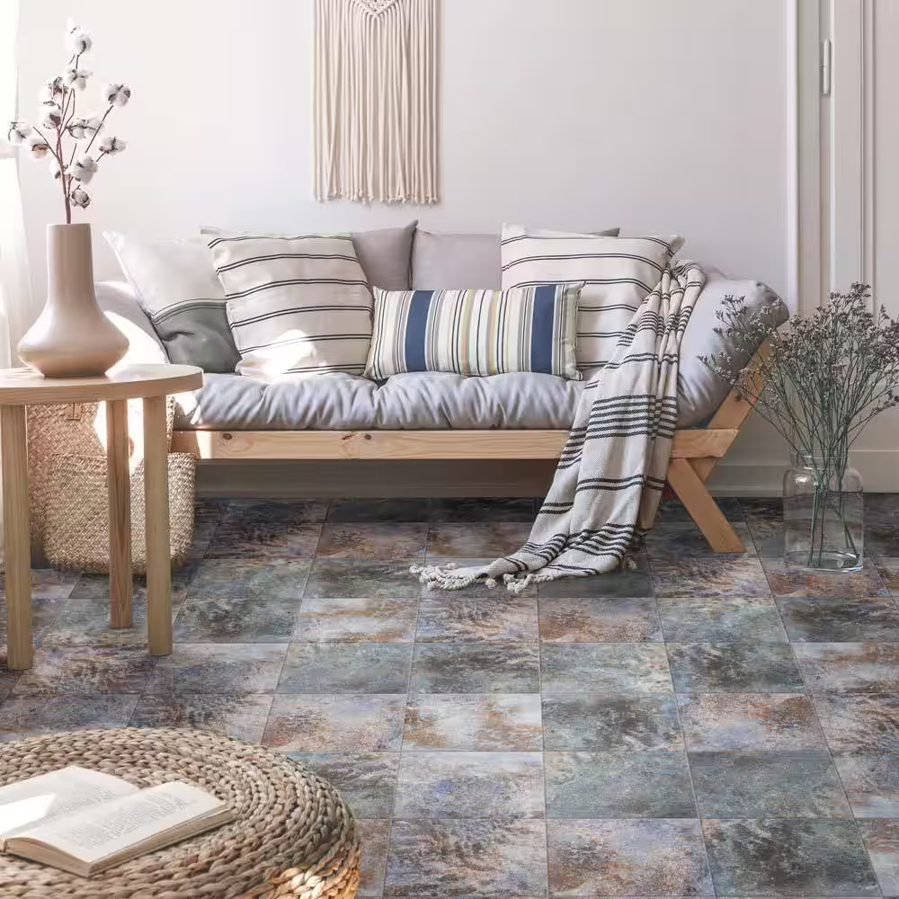 Biotech Ocean Coral Bay Matte 12 In. X 12 In. Porcelain Floor and Wall Tile (11.