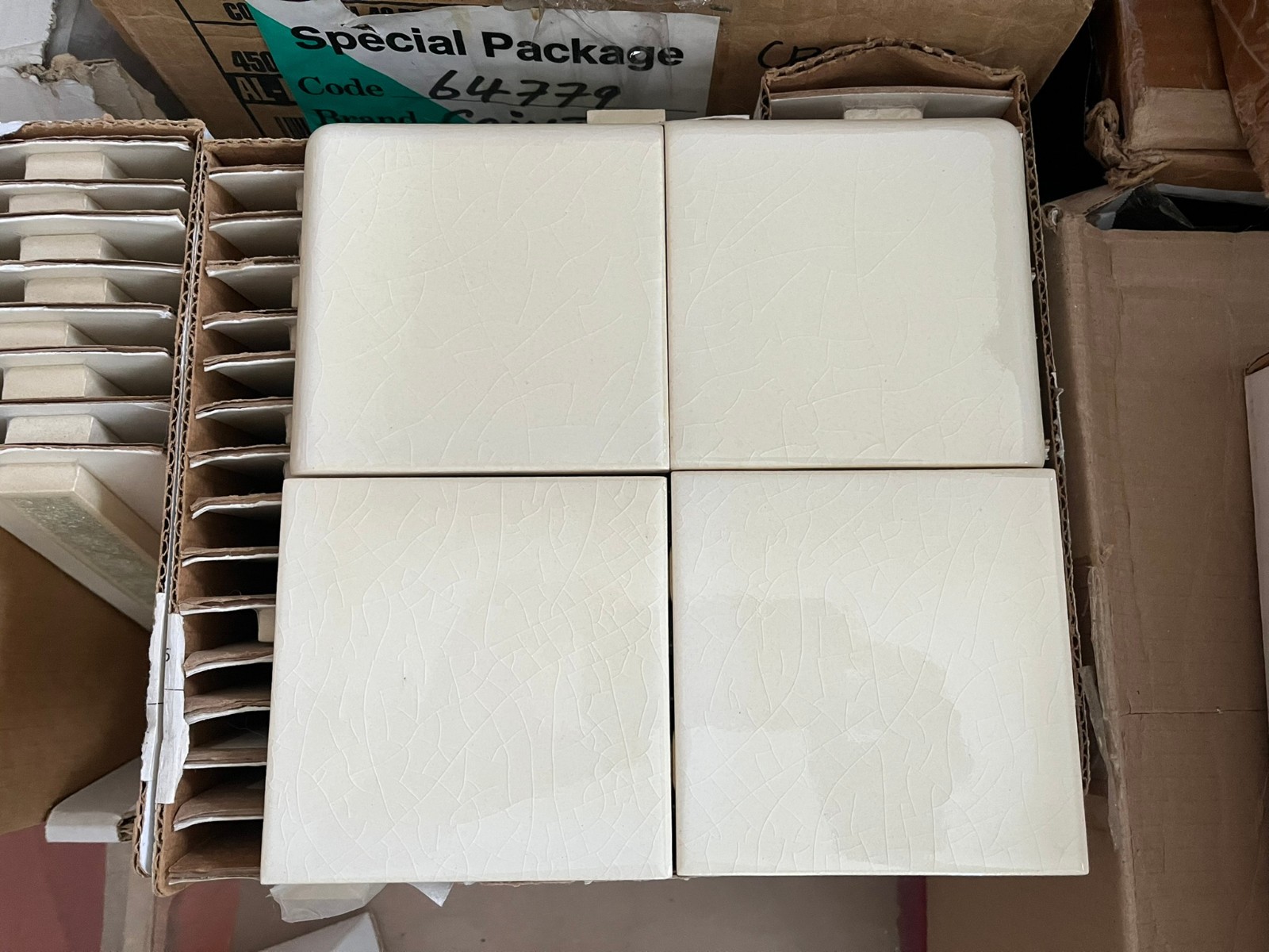 Glass Crackle Ceramic TIle