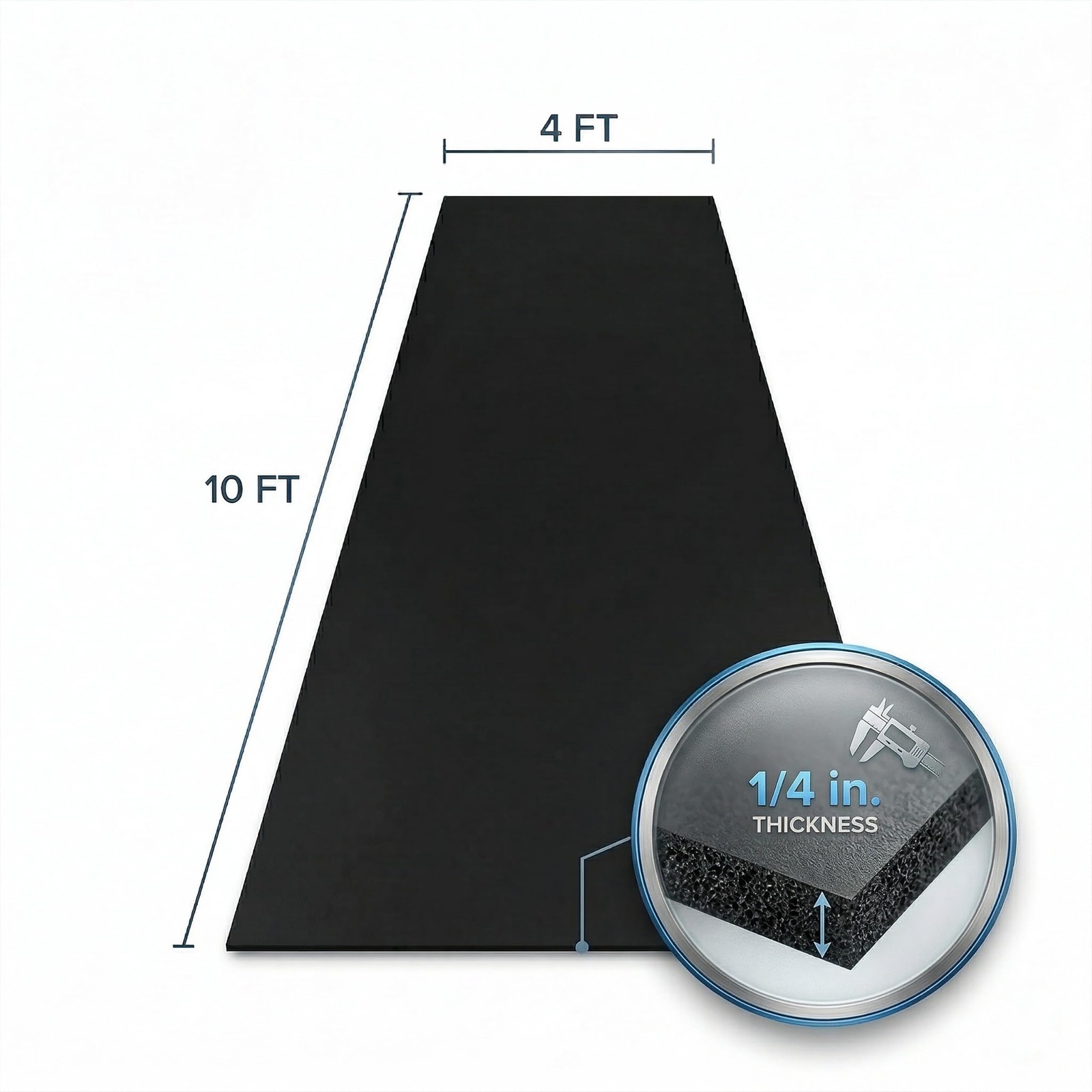 Traxxon by FlooringInc Rubber Gym Flooring Roll, Heavy Duty Recycled Rubber F…