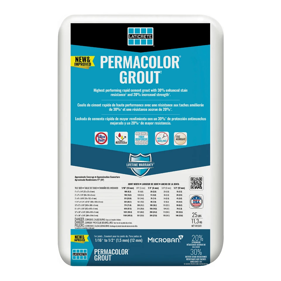 Laticrete 2544-0025-2 Grout Bright White 25LB