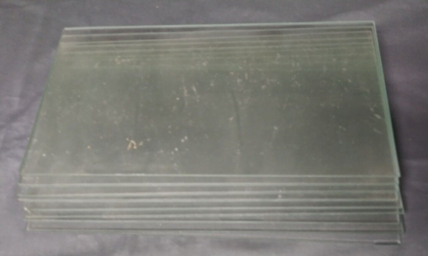 9 Glass Sheets Clear Plates 12″ x 6″ USED – Smash Them! Break Them! Love Them!