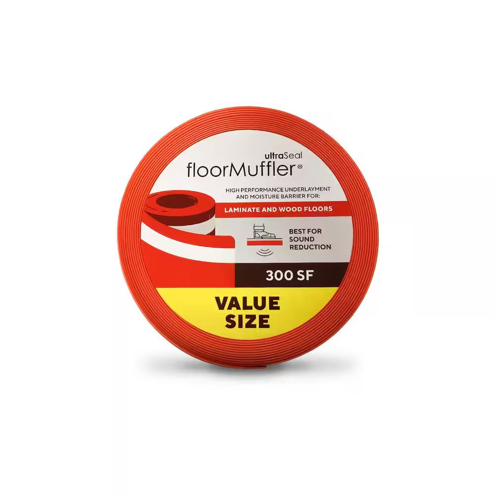 300 Sq. Ft. 4 Ft. X 75 Ft. X 0.08 In. Premium Underlayment for Laminate, Hardwoo