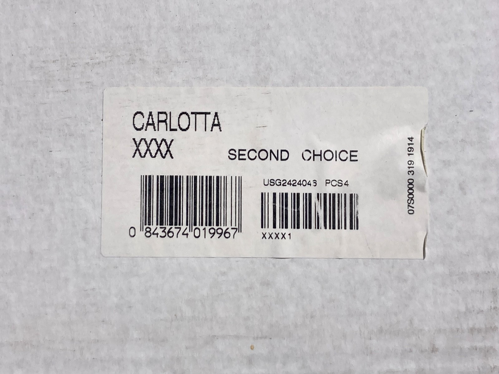 CARLOTTA TILES-NOS 15 BOXES 24X24 (4 TILE PER BOX)-BOW OUT-! PICK-UP ONLY