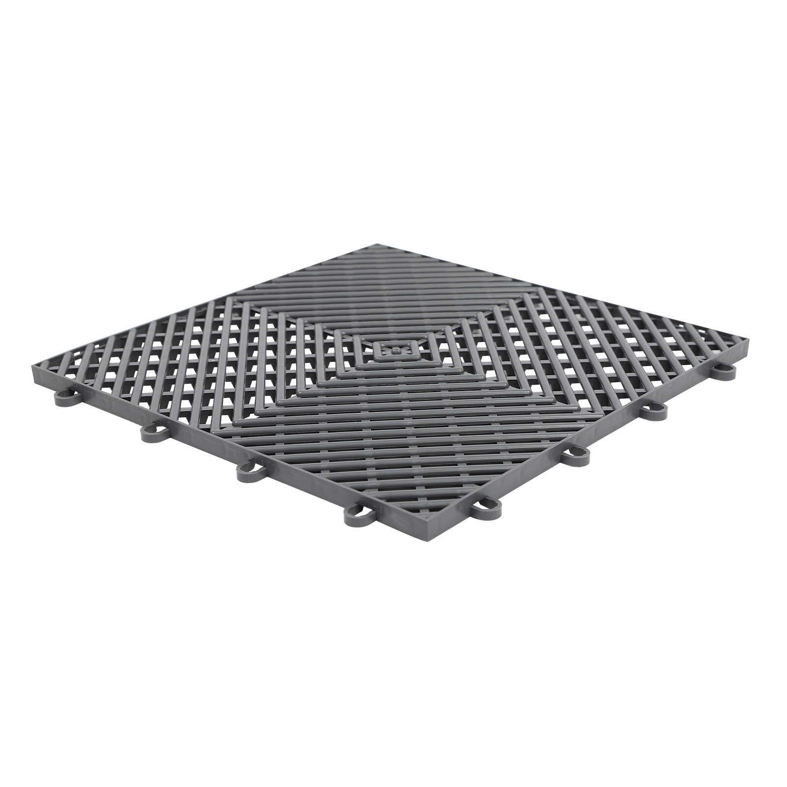 Interlocking Garage Floor Tiles 25 PCS Deck Tile PP Drainage Tiles 12x12x0.5 In