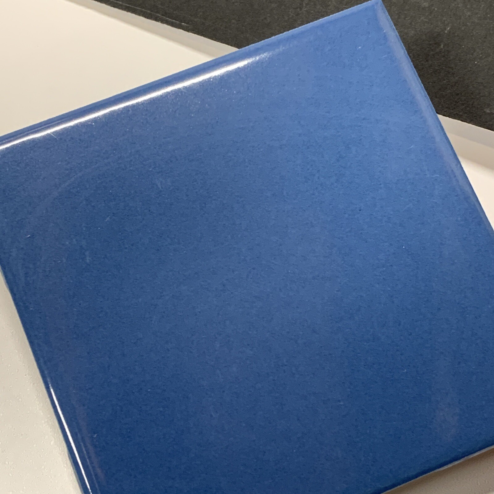 Harbor Deep Blue Ceramic Tile 4 1/4 Vintage Mid FT Century Modern 4×4 Vintage