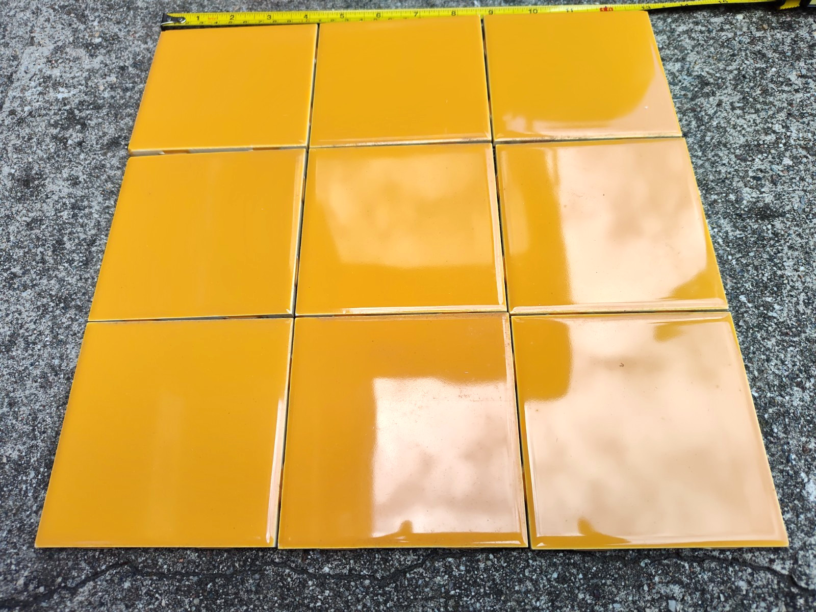 NOS LOT (9) NEW Vintage H&R Johnson England Ceramic Tile 4.25″ – SOLD BY SQ FT