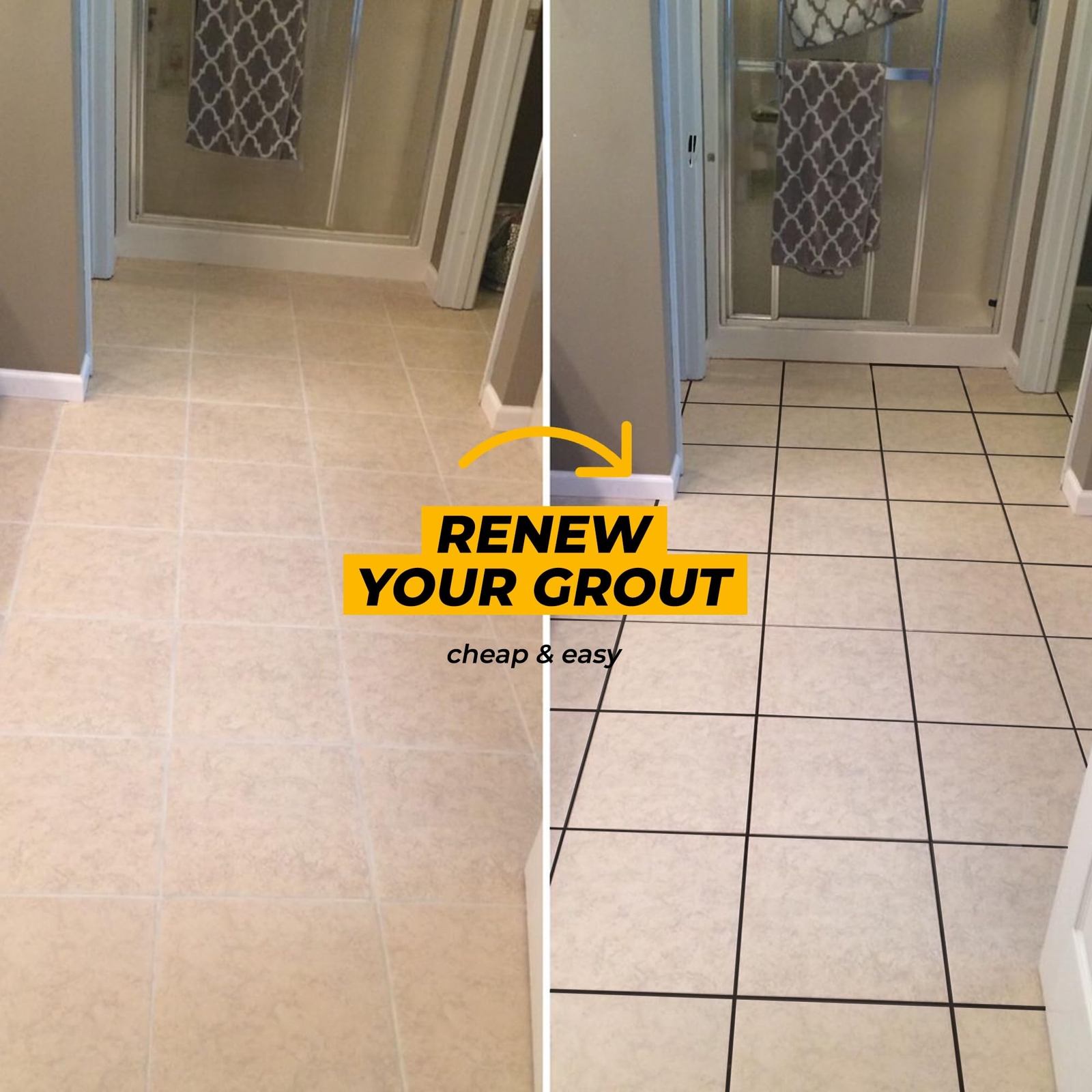 PentaUSA Grout – Tile Grout Repair Kit with Grout Removal Tool Premix Grout B…
