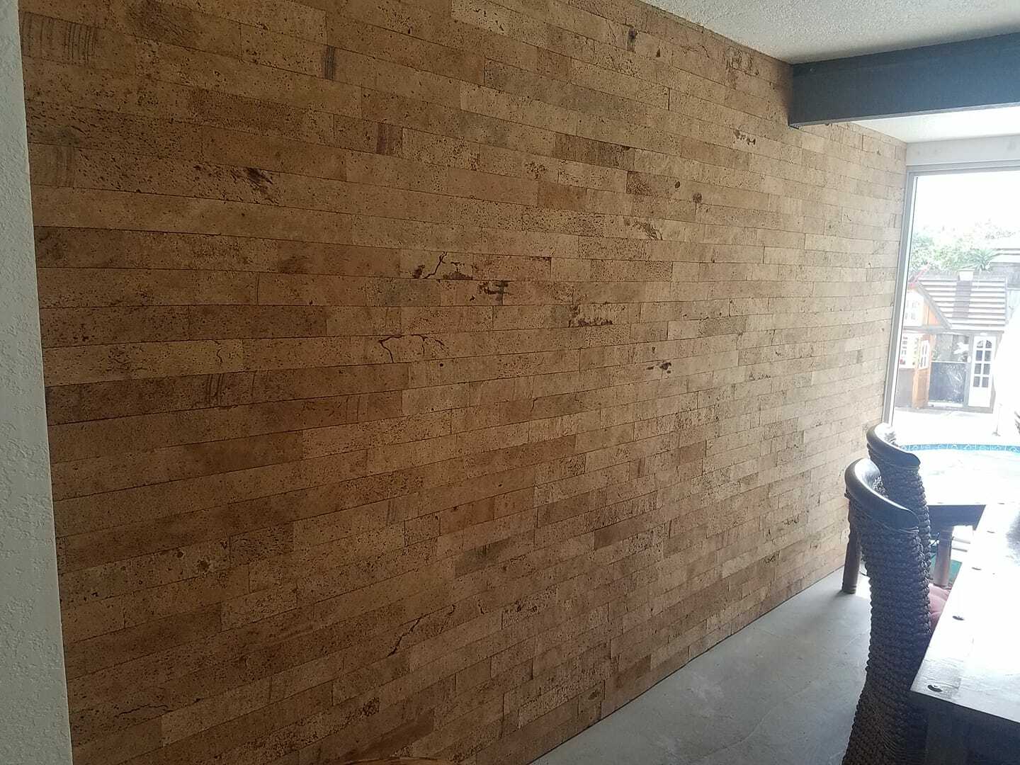 Cork Brick Wall Tile for Feature Walls, Bath, Living Room, Fireplace, Kitchens