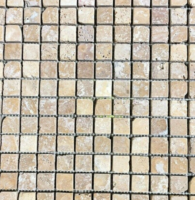 12×12 Tile Mosaic Tuscany Gold Travertine wall (10 Square Feet) Tiles T-33