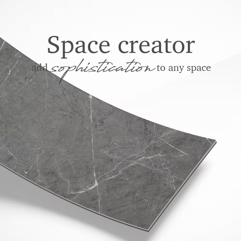 Pietra Dark Gray 11.5 In. X 23.5 In. Peel and Stick Faux Marble Renoboard (10-Ti
