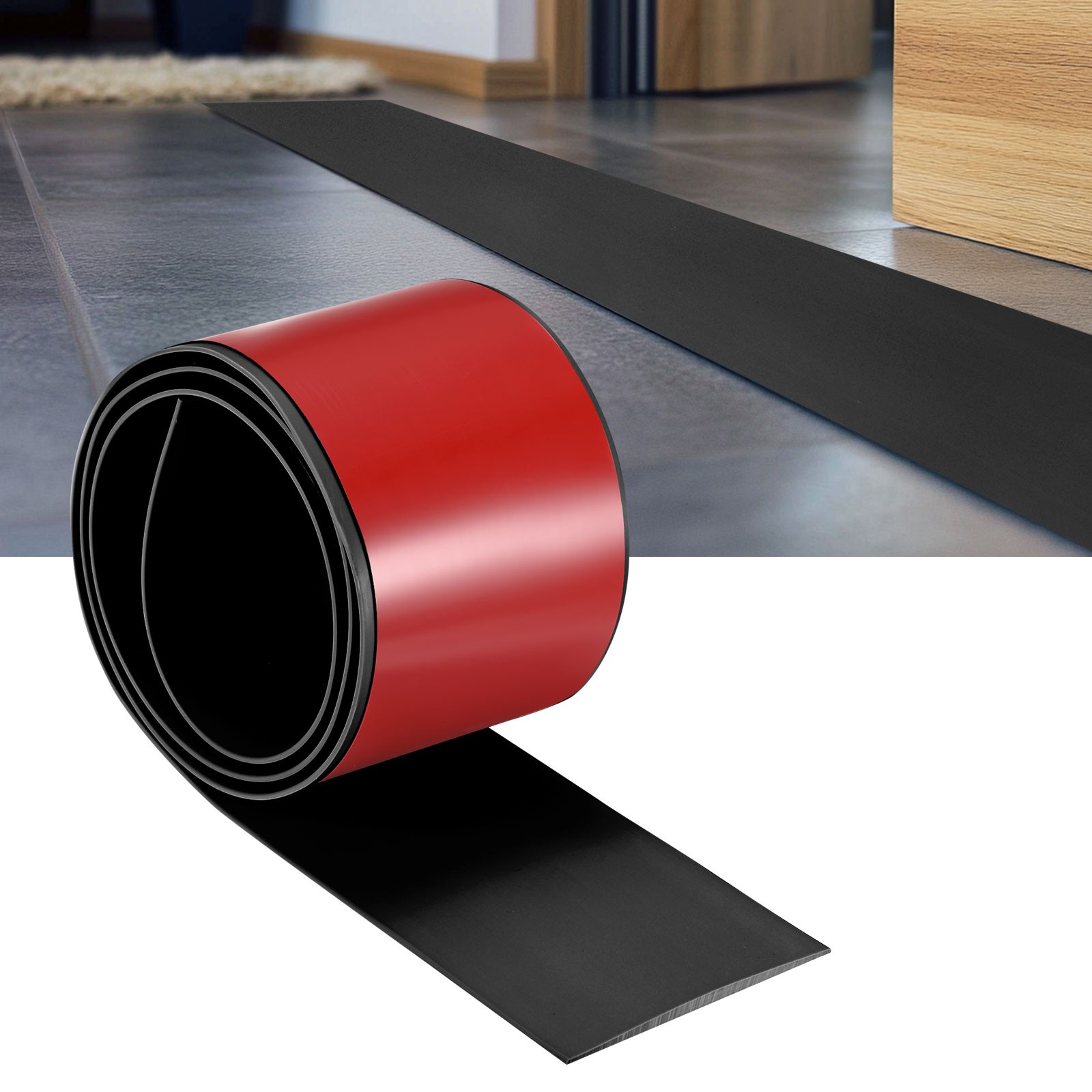 Transition Strip, 3.28FTx2.99Inch(1mx7.6cm) Floor Strip [Black]