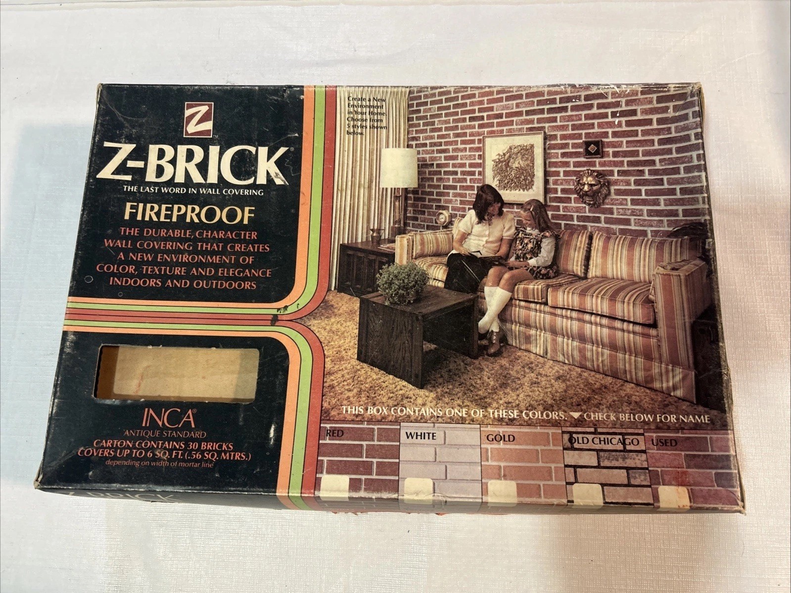 Vintage INCA Antique Standard Used Facing Brick Z-Brick 20 Bricks