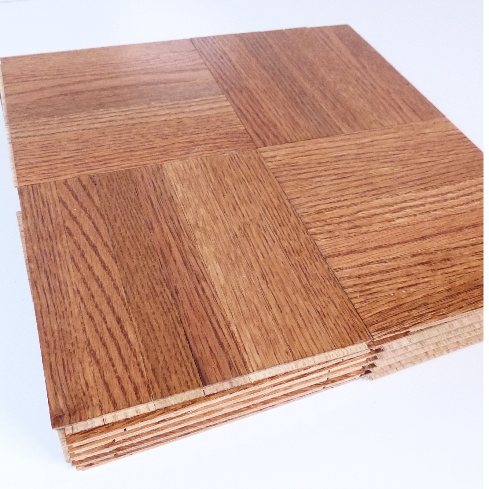 Bruce 6 sq ft (24 pcs ) 6x6x1/4 OAK PARQUET Flooring Tile L141 Natural Prefinish