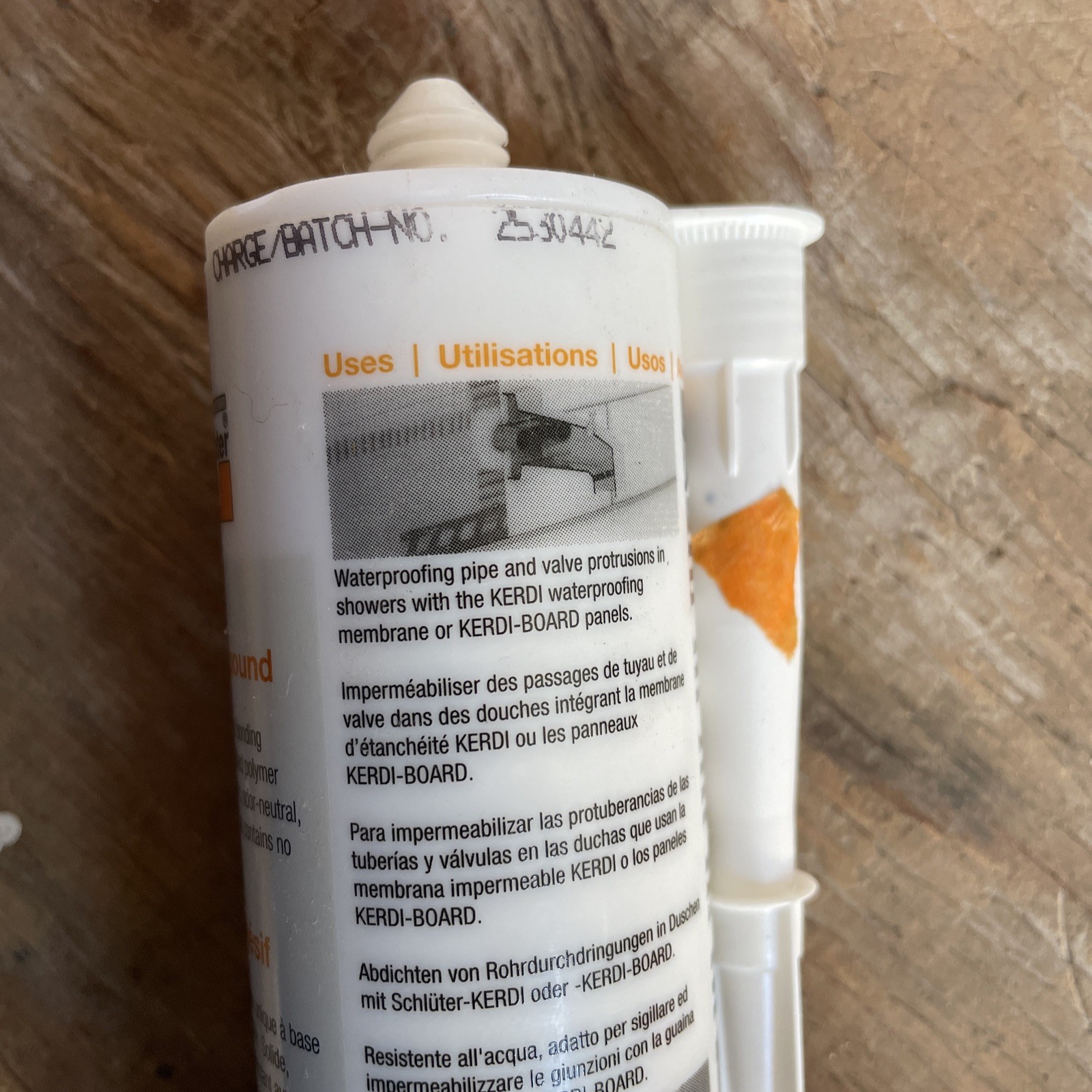Schluter Kerdi-Fix Gray Sealant & Adhesive 290ml 9.8oz