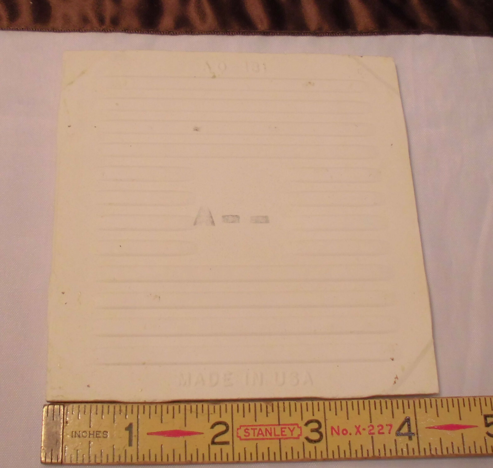 1 pc. Ceramic Tile *Avocado-Green* 9th Scored Crystalline: American Olean 4-1/4″