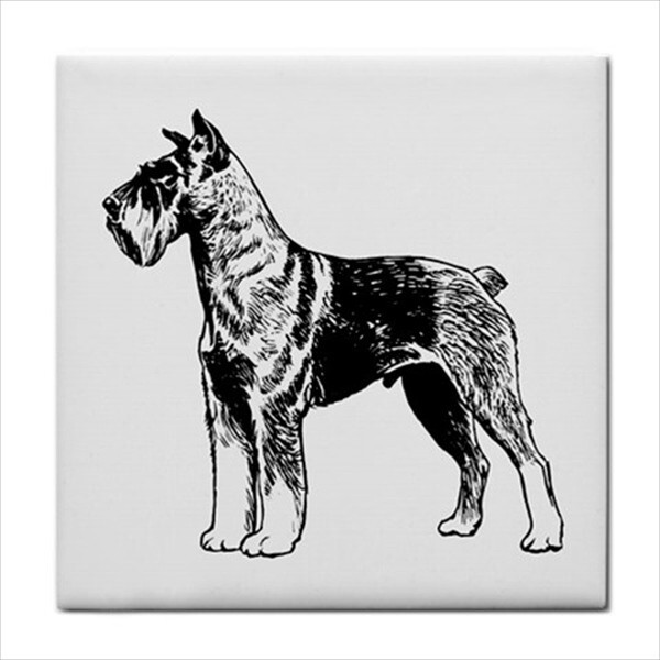 Dogs Ceramic Tile Set Of 16 Backsplash 4.25″ Tiles Home Decor Dog Breed Art
