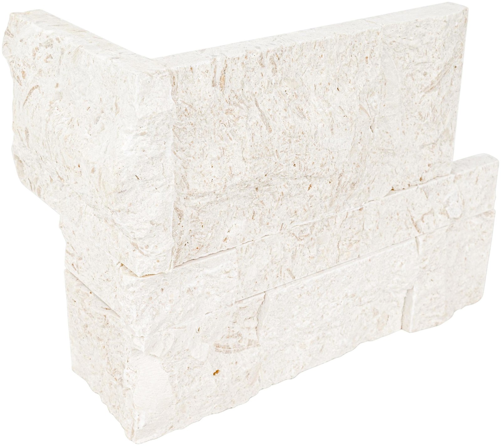 Ackland AKPLPL9X18FCR-CA 9 in. x 18 in. Splitface Limestone – Montara Ivoria